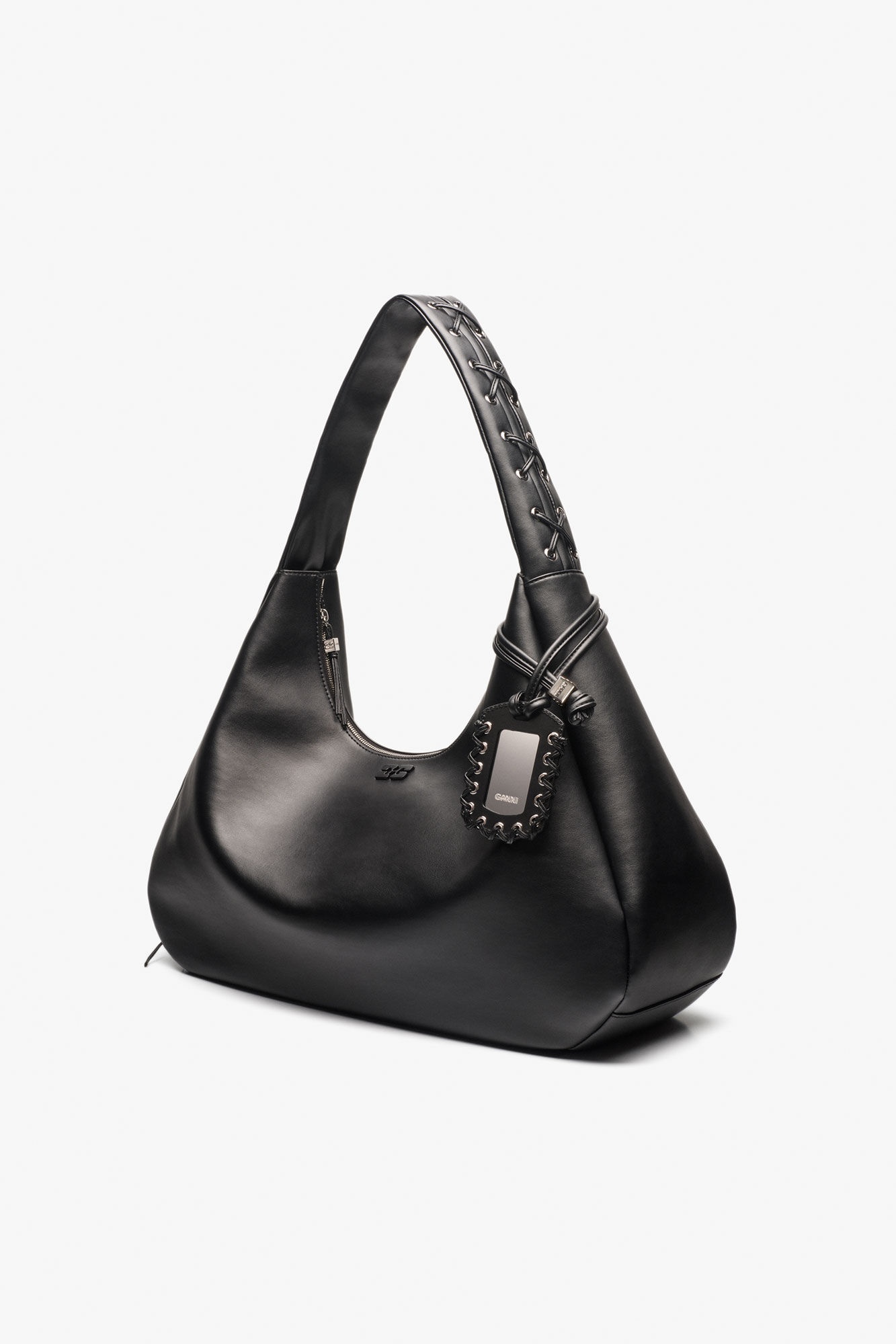 BLACK XXL HOBO BAG - 4