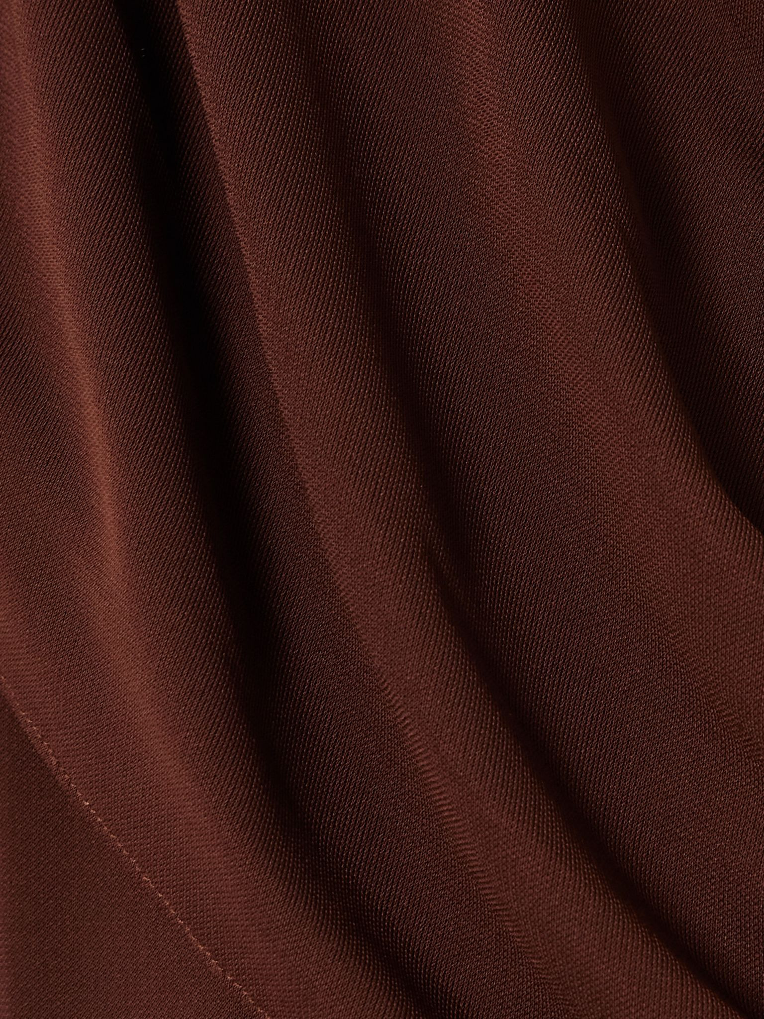 Venus asymmetric draped gathered jersey dress Burgundy - 4