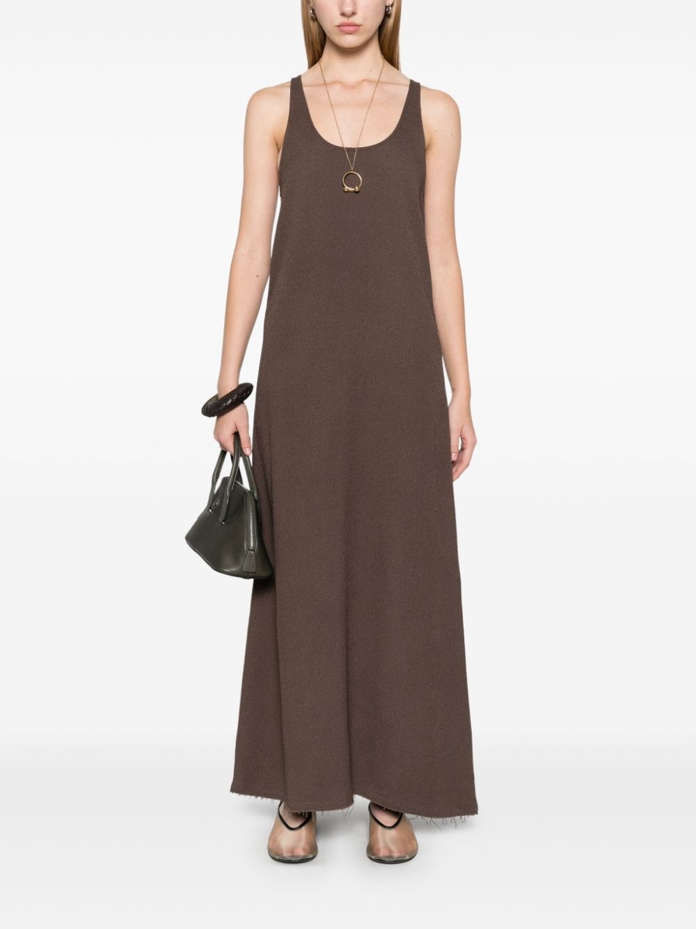 scoop-neck maxi dress - 2