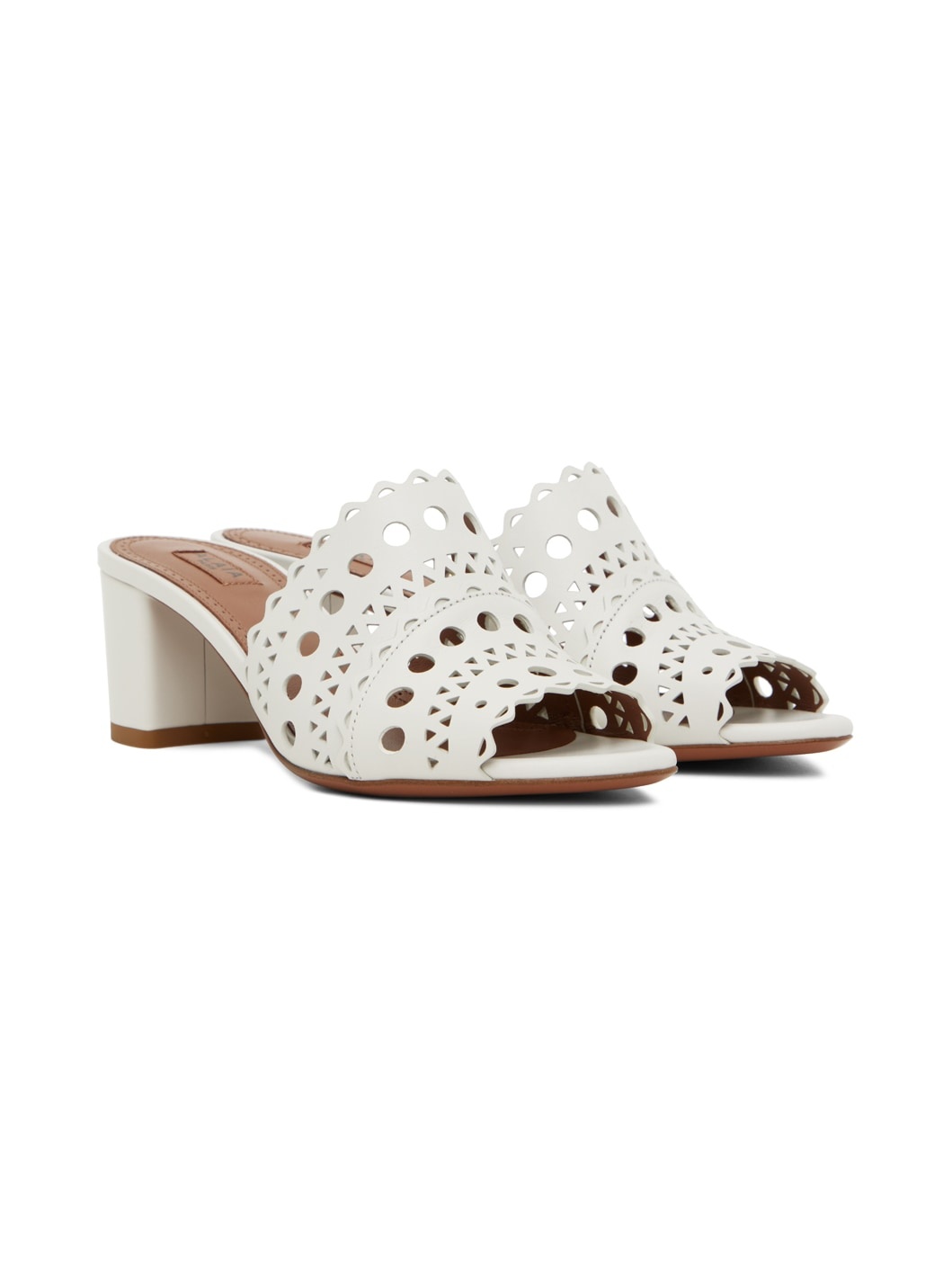 White Vienne Heeled Sandals - 4