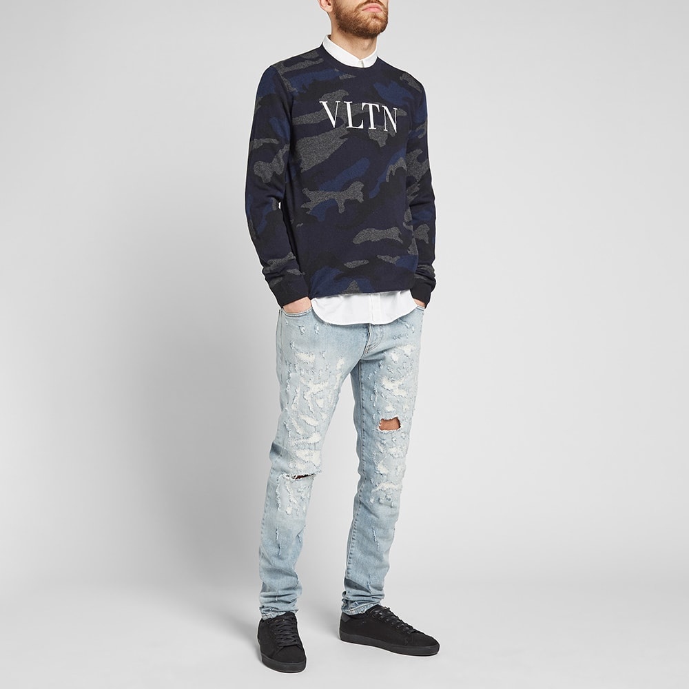 Valentino Camo VLTN Print Crew Knit - 6