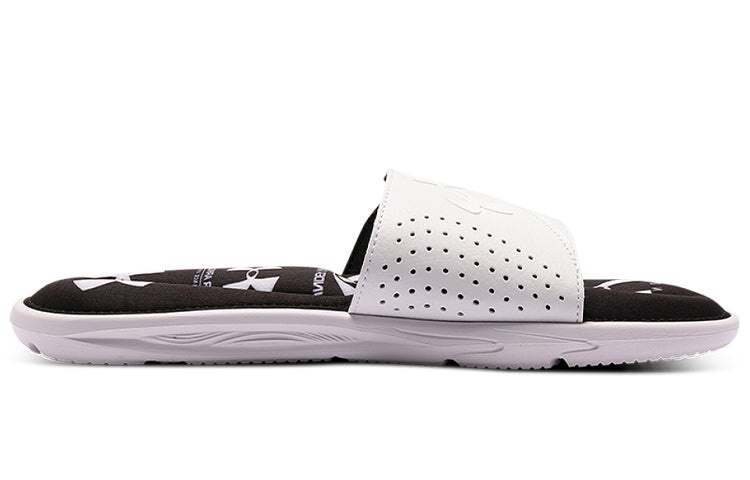 Under Armour Ignite 6 Graphic Strap Slide 'White' 3024451-101 - 2