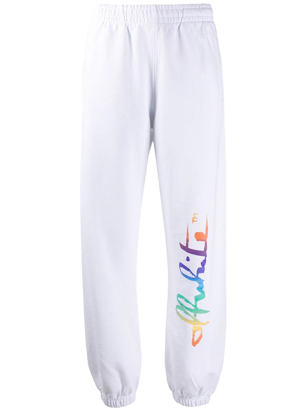 Rainbow logo track pants - 1