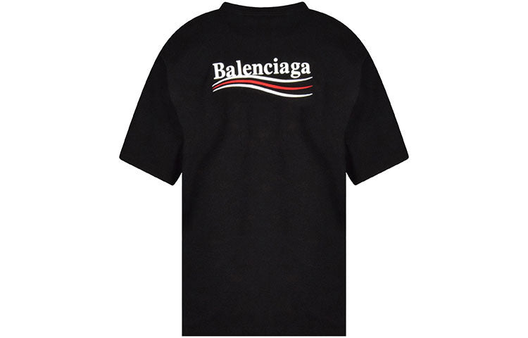 Balenciaga Political Campaign T-Shirt Large Fit 'Black' 641675TKVJ11070 - 2
