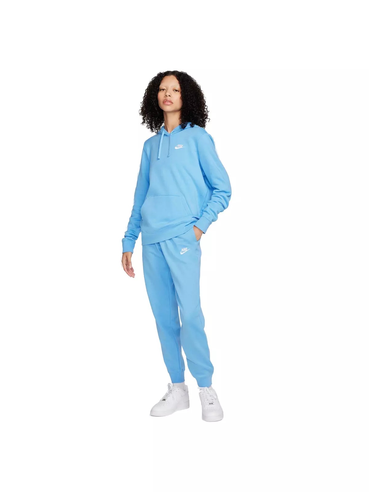 Women's Sportswear Club Fleece Mid-Rise Standard Joggers -Blue - 5