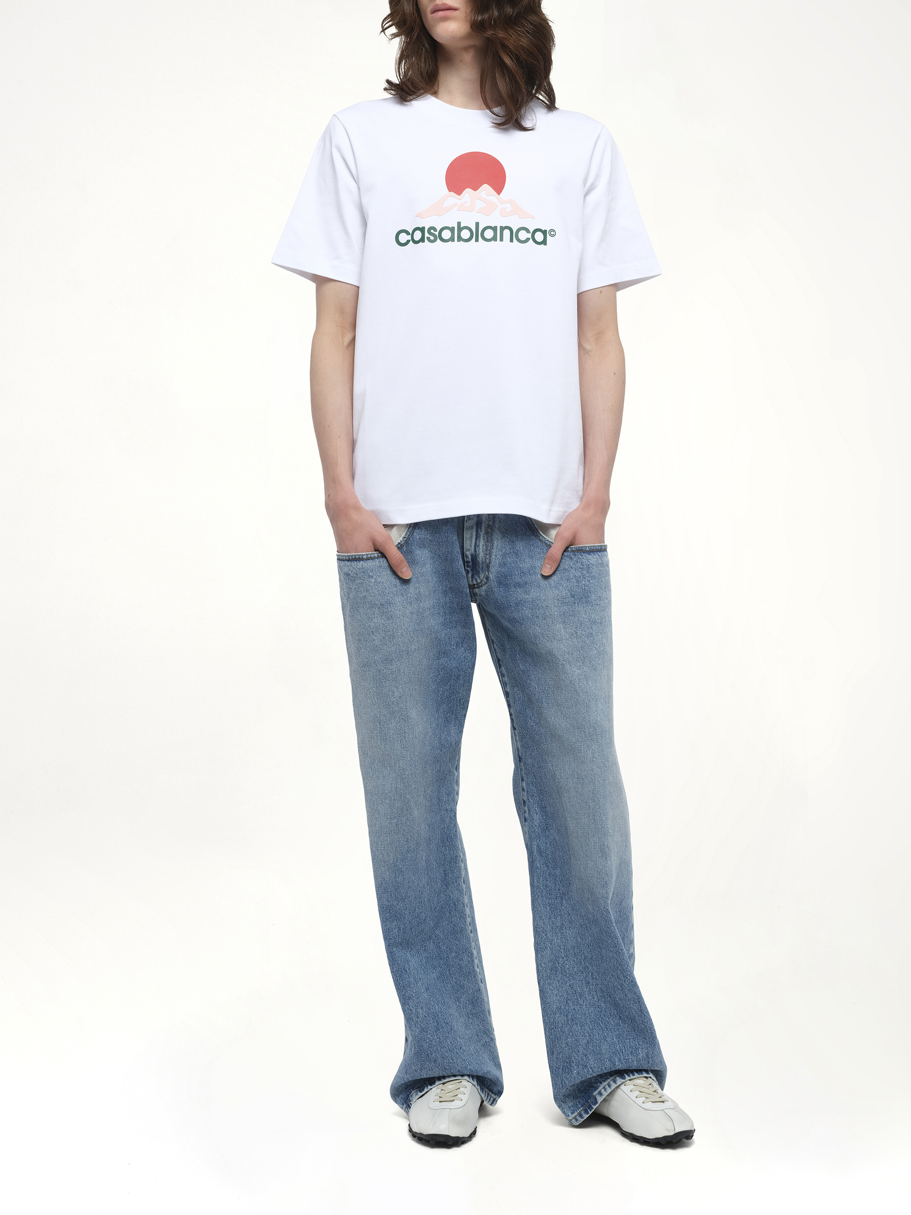 Casablanca Montagne T-Shirt in White - 4