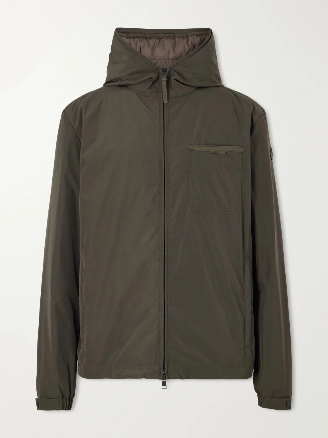 Austerin Leather-Trimmed Aquaflect Shell Down Jacket - 1