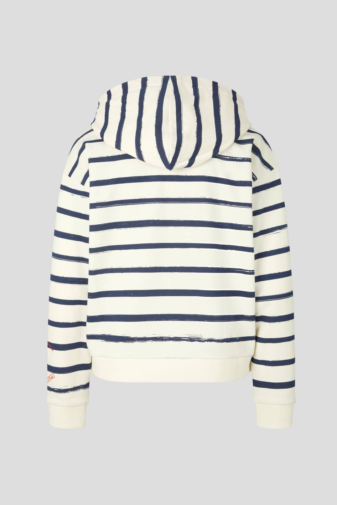 DAWN SWEATSHIRT HOODIE IN NAVY BLUE/OFF-WHITE - 6