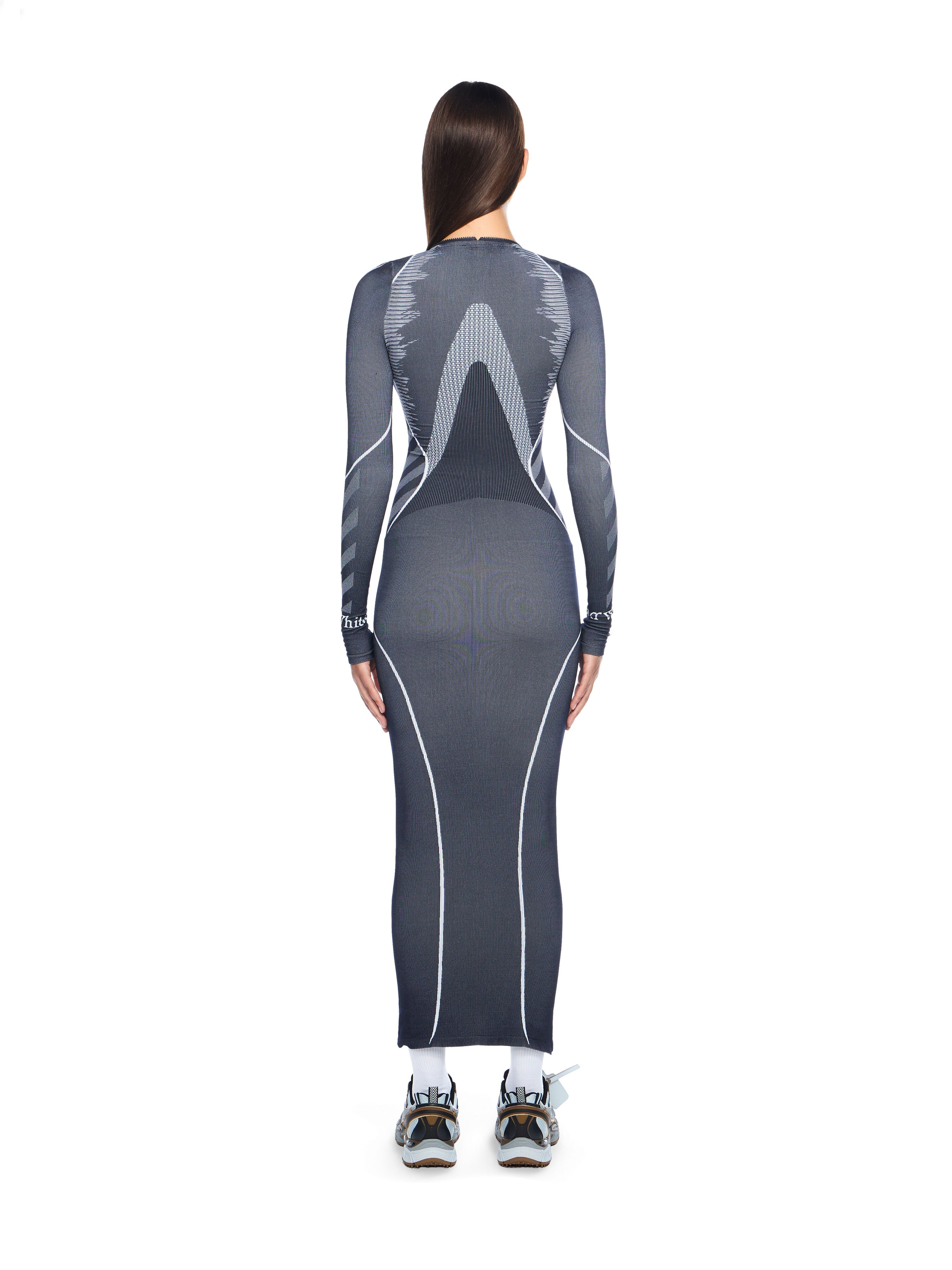 Diag Seamless Zip Dress - 4