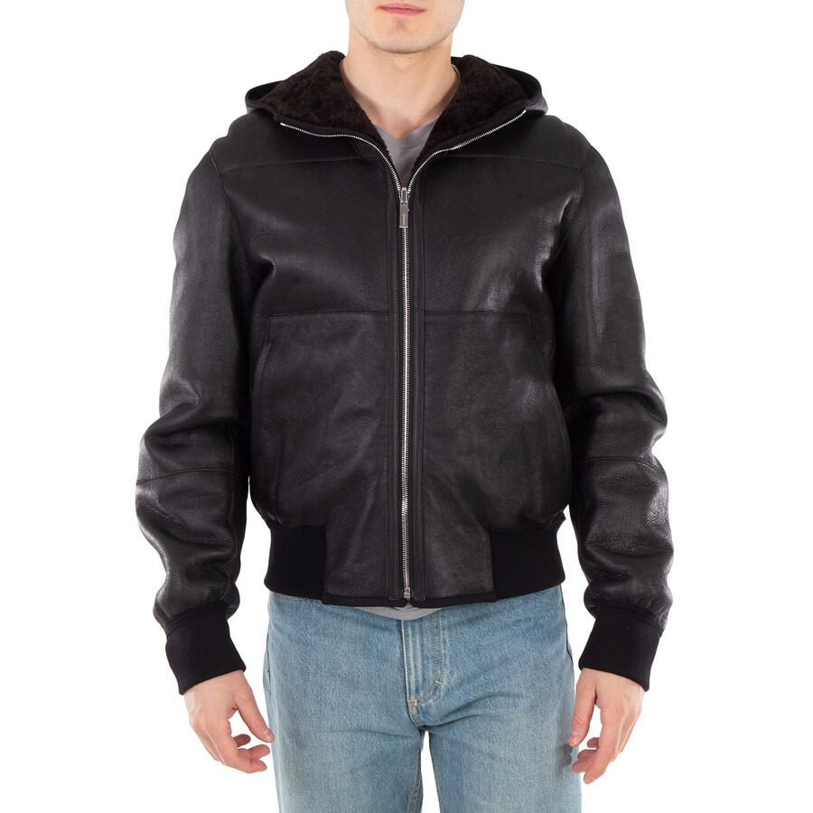 Ferragamo Shearling Reversible Hooded Blouson Jacket - 1