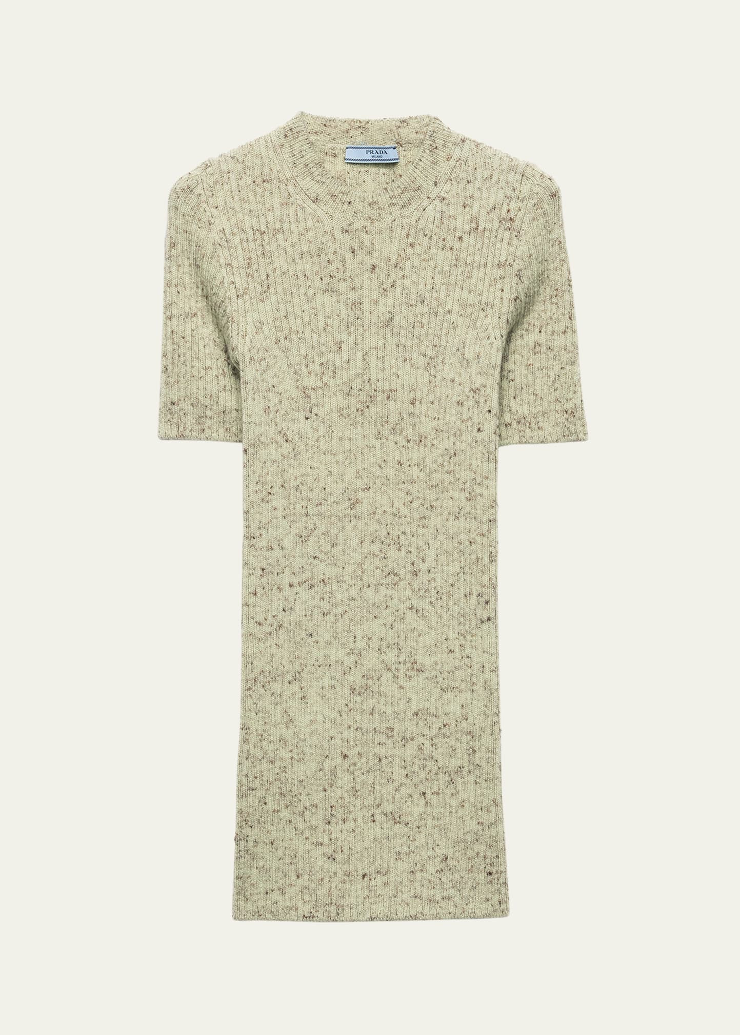 Wool and Linen Short-Sleeve Sweater - 1