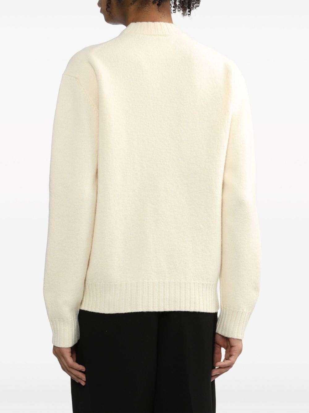 crew-neck wool jumper - 4