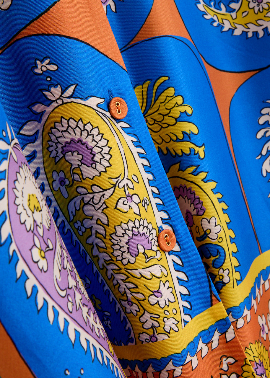 Alemais Luis Printed Silk-twill Shirt - 5