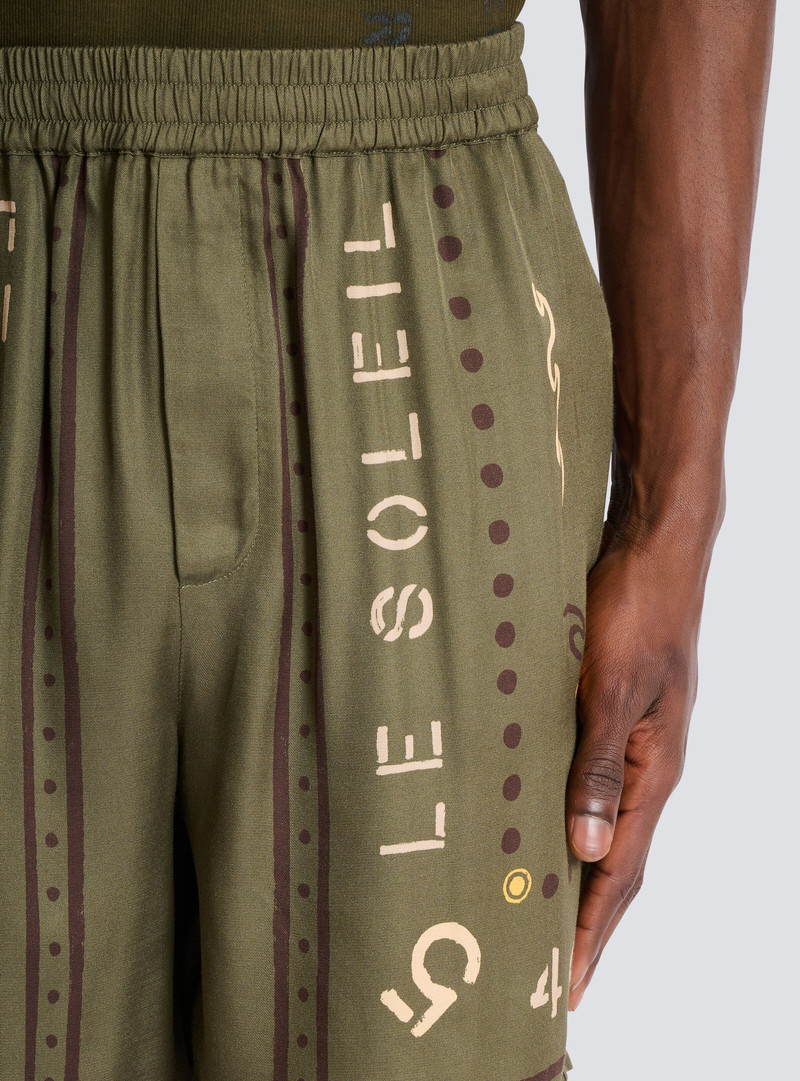 Bermuda shorts with Balmain Club print 7