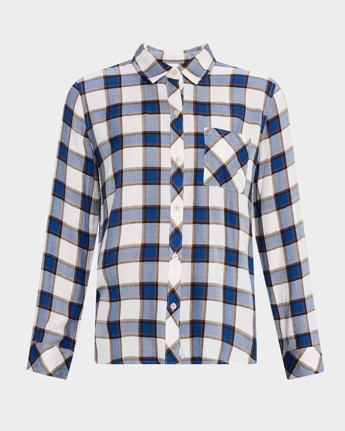 Hunter Plaid Button-Front Shirt - 1