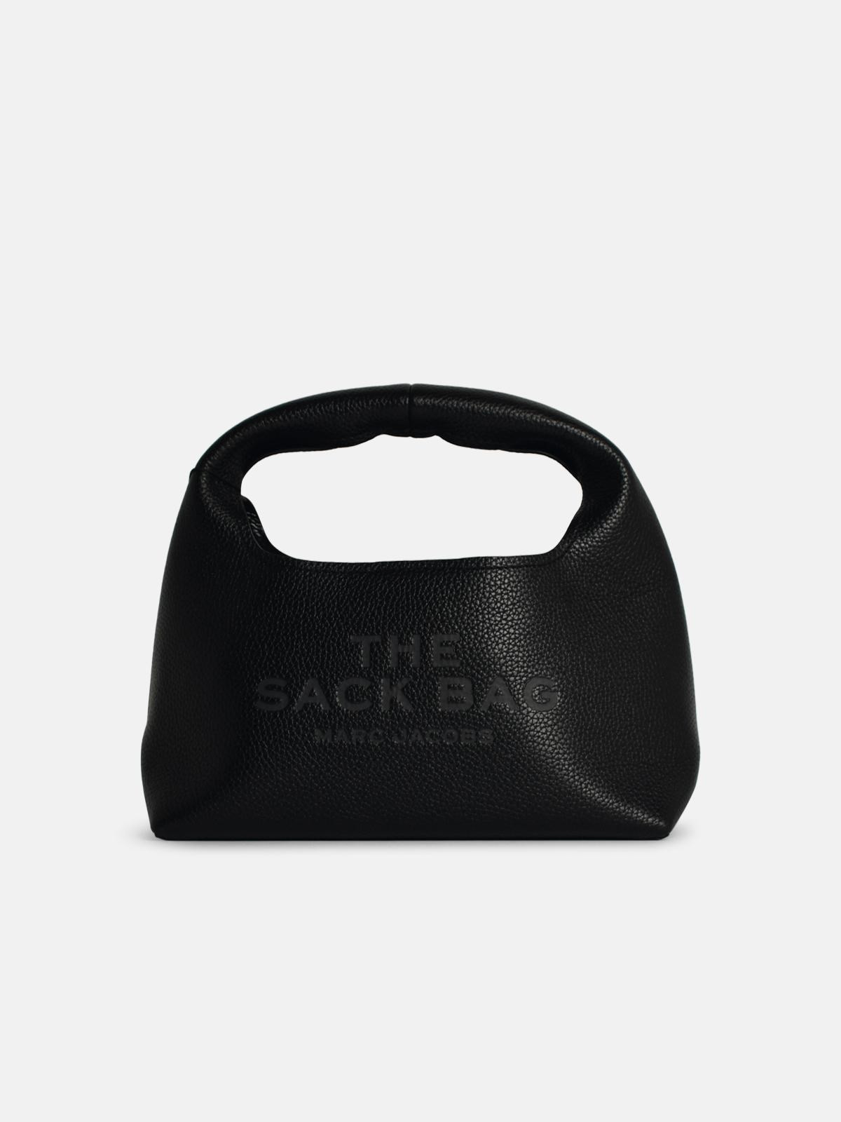 'THE MINI SACK' BLACK LEATHER BAG - 1