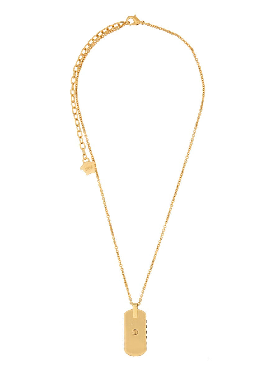 Versace Men Necklace With Crystals - 2