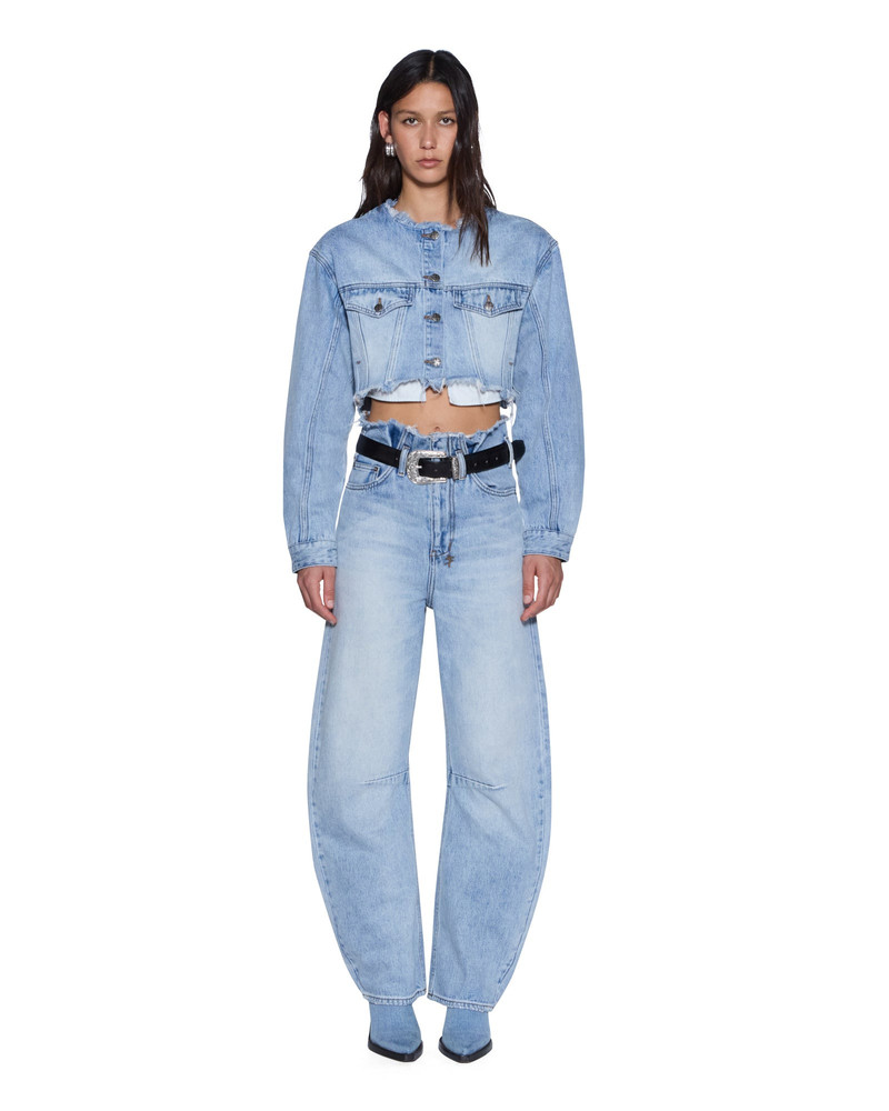 Ksubi TORN OFF CROP TRUCKER VAPOUR outlook
