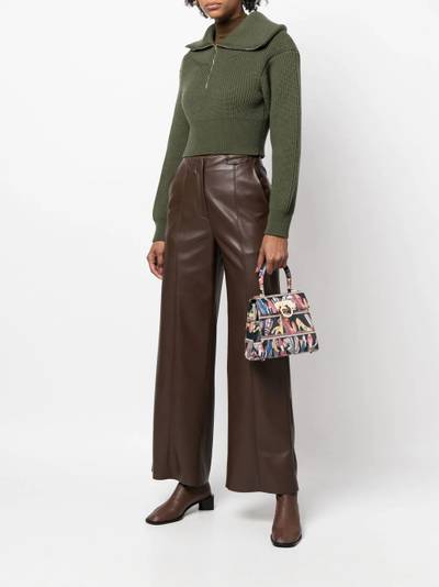 Salvatore Ferragamo graphic-print leather tote bag outlook