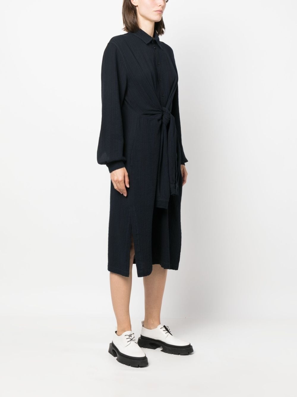 spread-collar shirtdress - 3