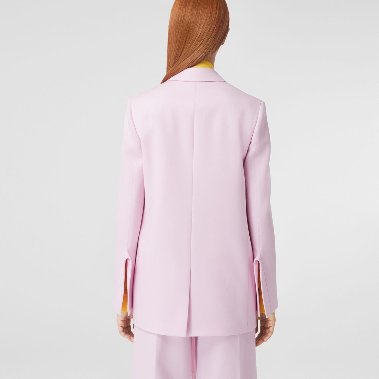 Exaggerated Lapel Wool Twill Tailored Jacket - 4