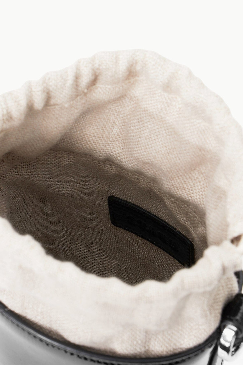 STAUD WATER BOTTLE BAG BLACK PATENT 7