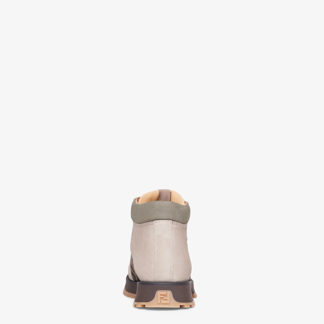 Beige nubuck leather ankle boots - 3