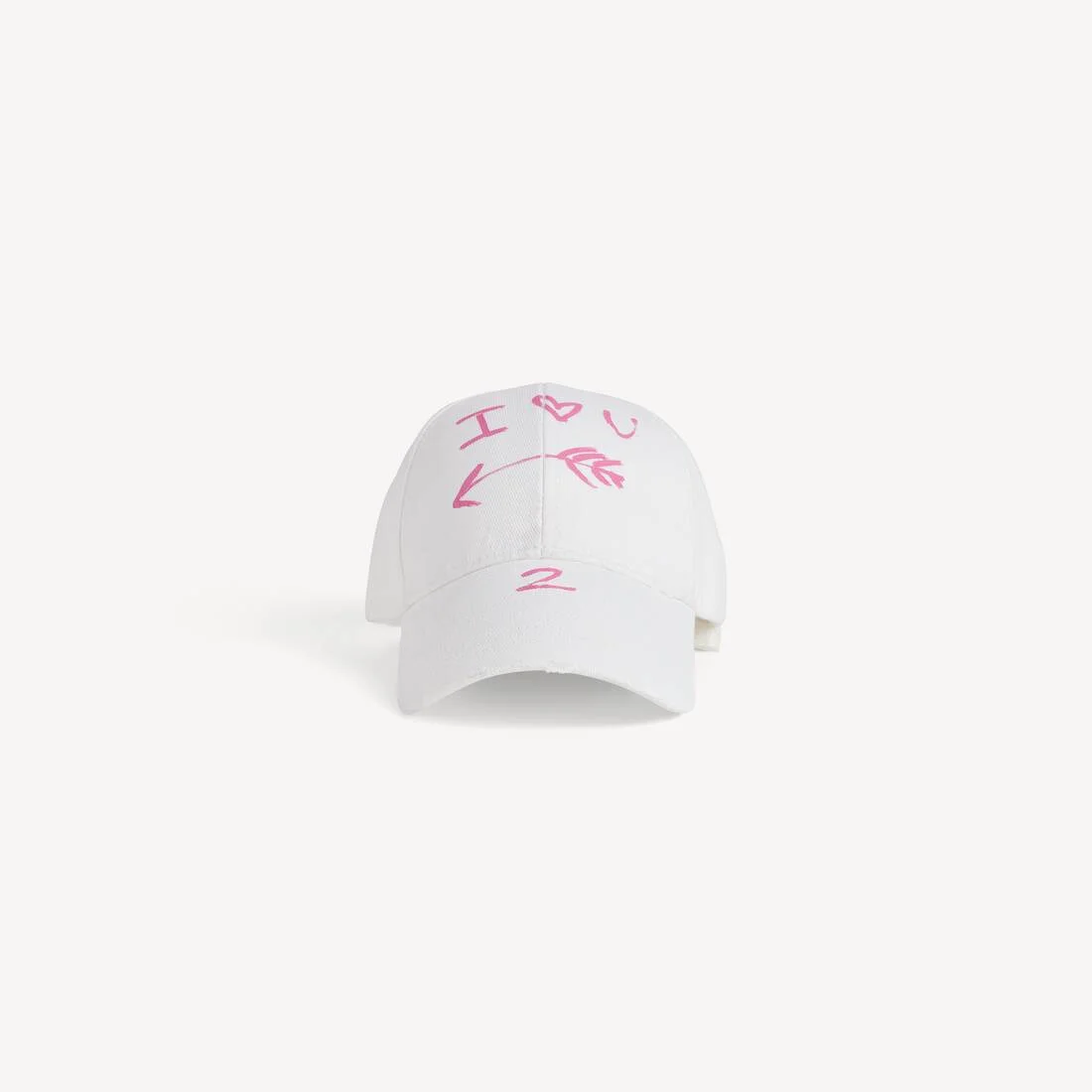 Men's I<3 U Cap in White - 1