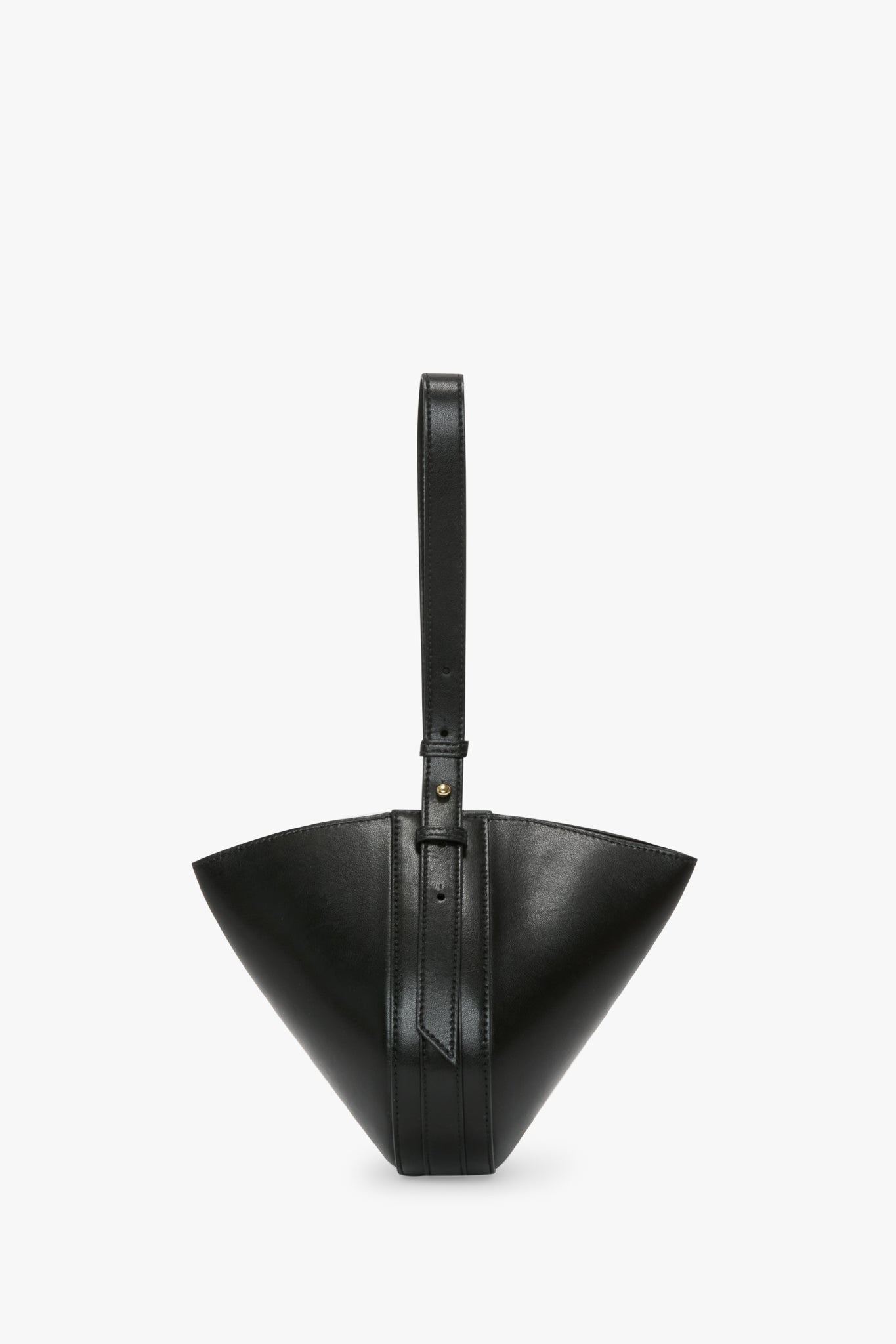 Mini Dia Pouch In Black Smooth Leather - 6