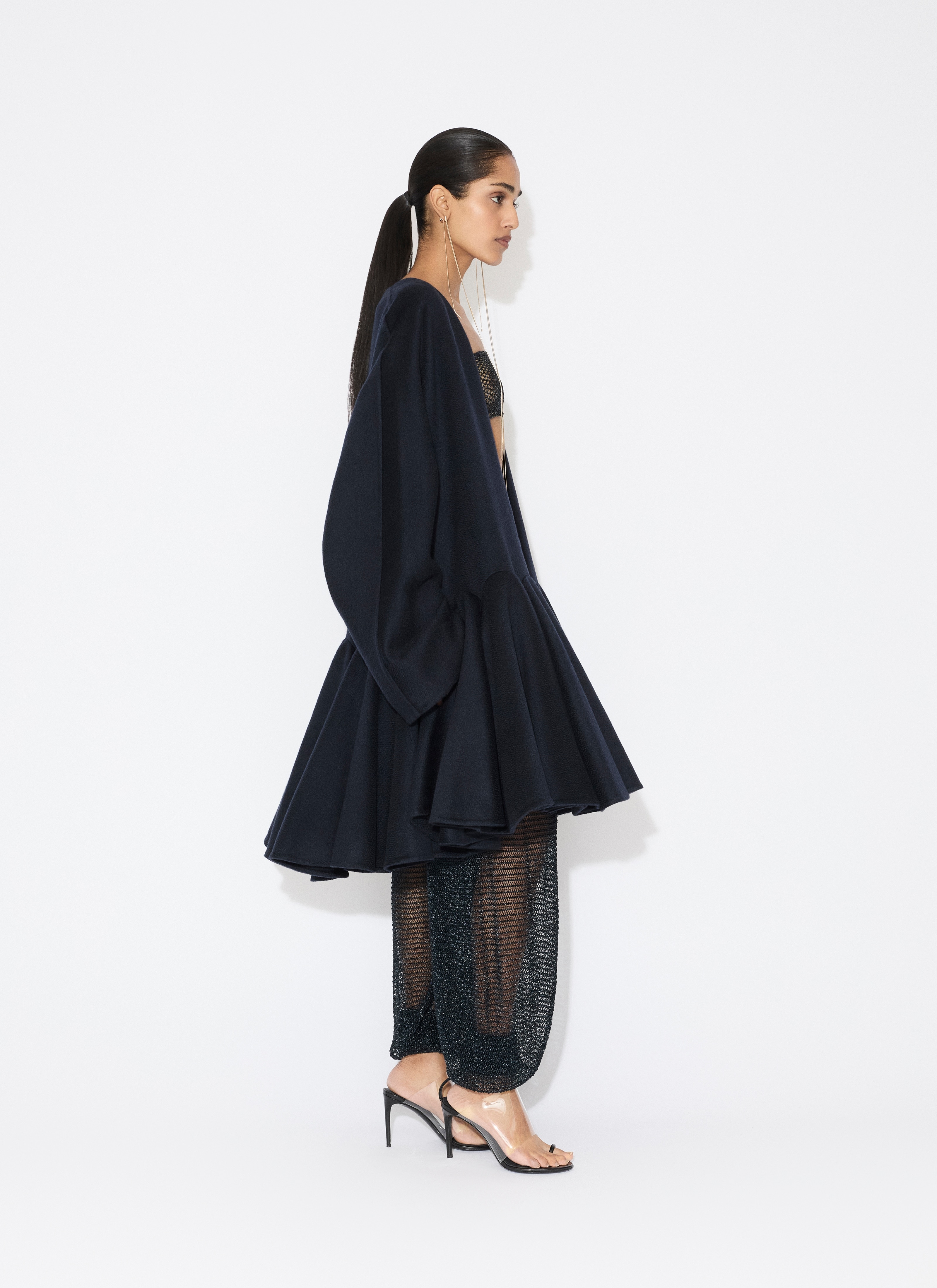 MESH KNIT BALLOON PANTS - 4