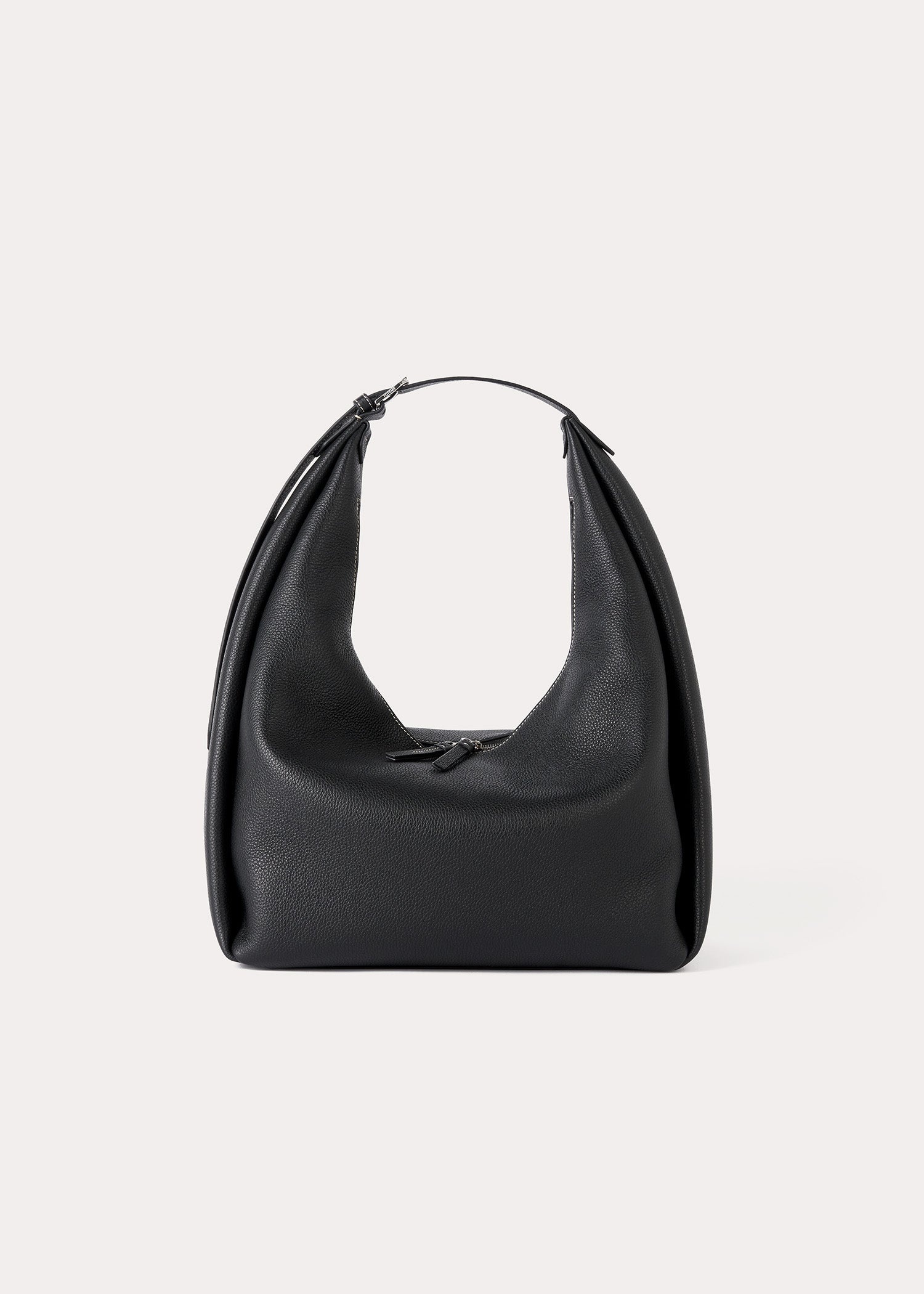 Belt hobo bag black grain - 9