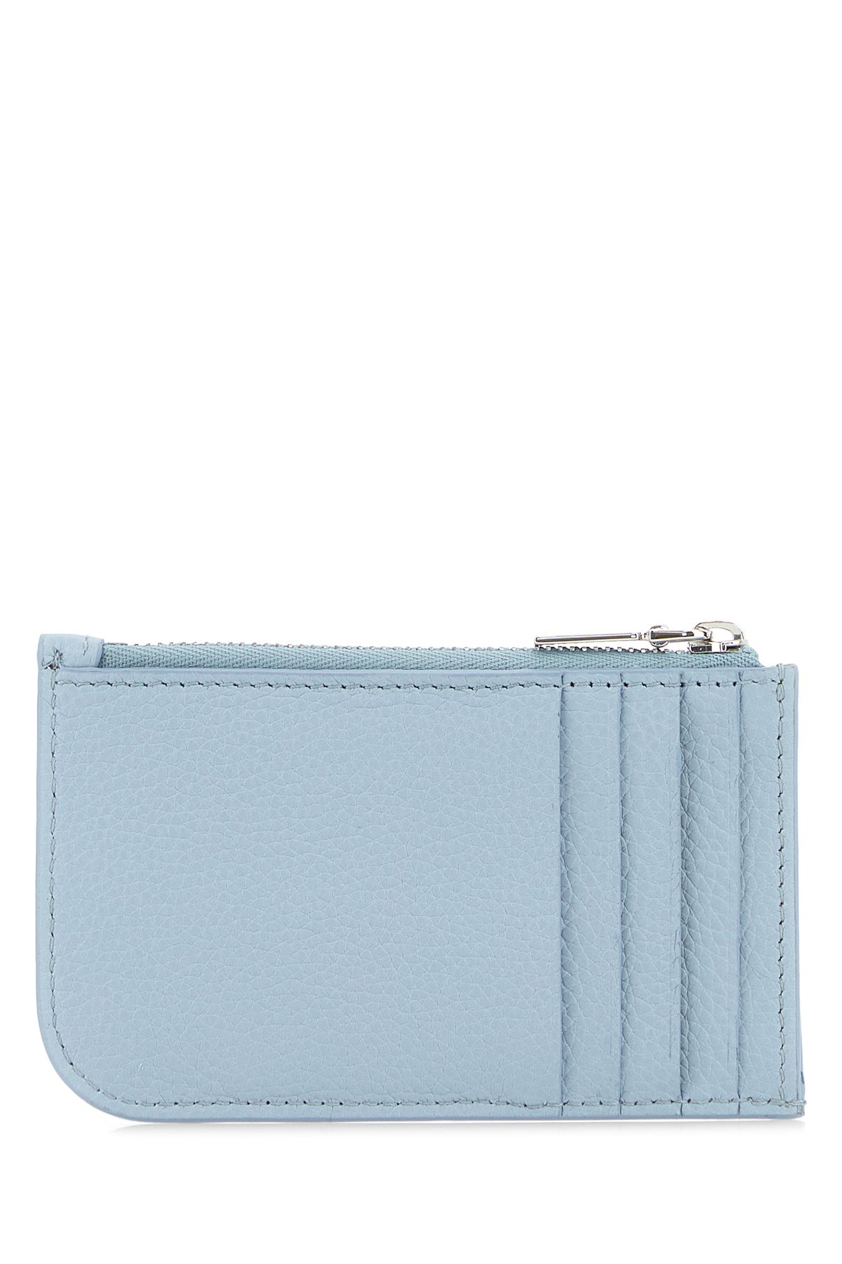 Light blue leather card holder - 3