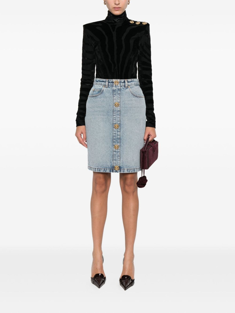 Balmain printed button top outlook