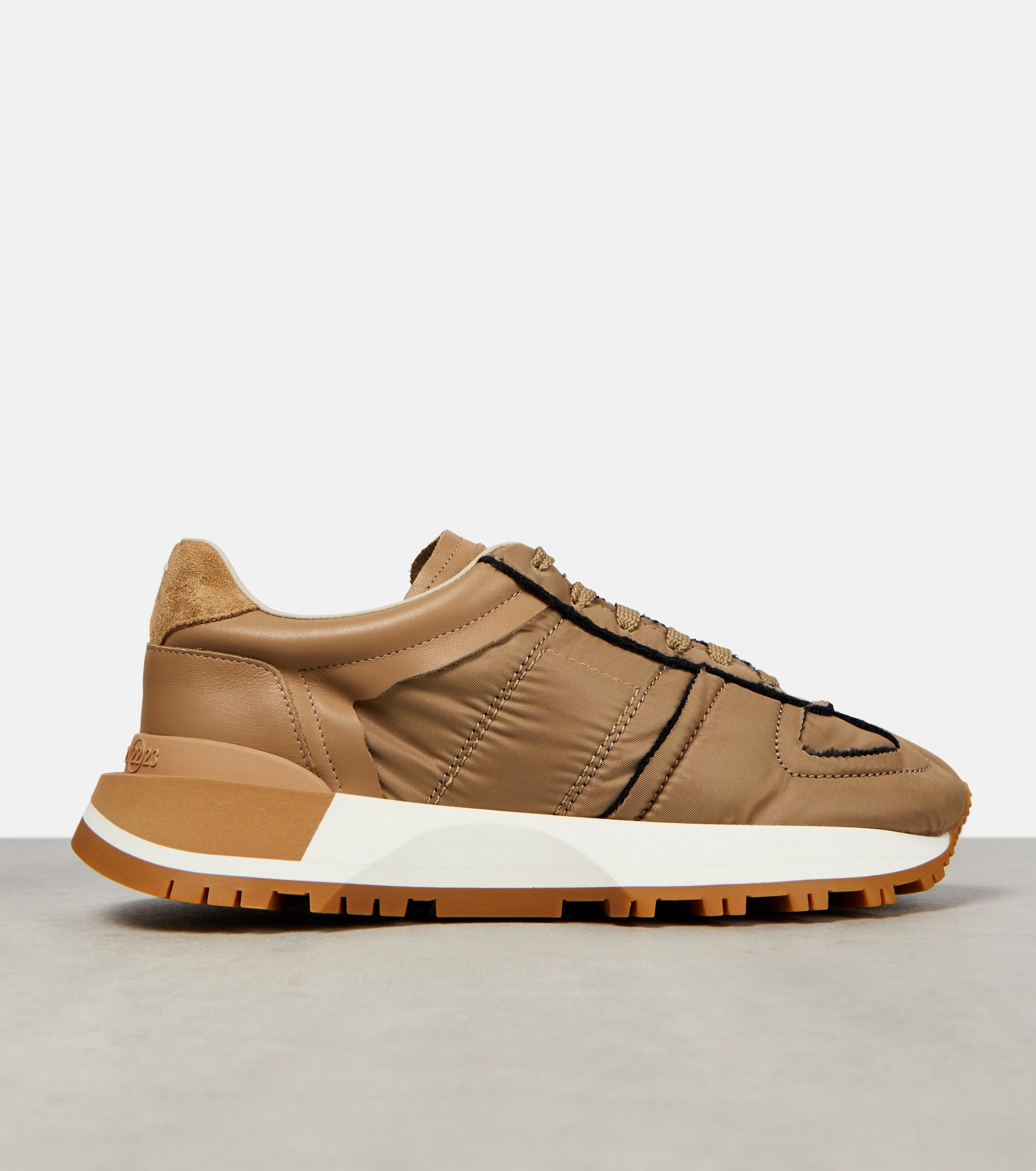 50-50 nylon and suede sneakers - 6