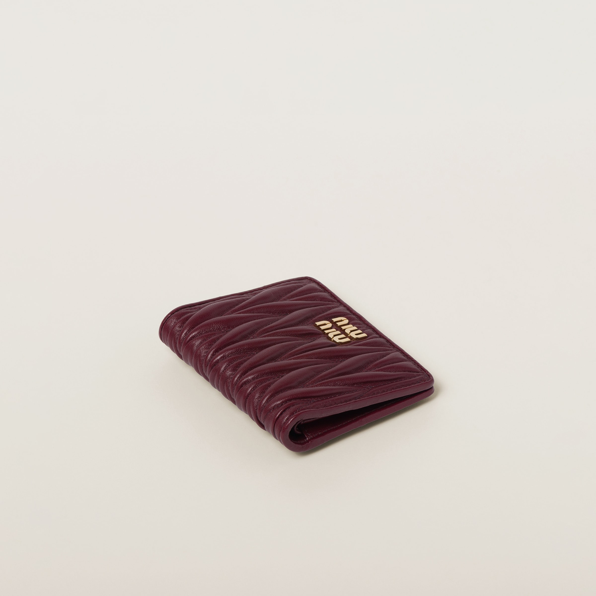 Small matelassé nappa leather wallet - 3