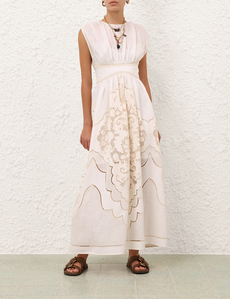 Zimmermann DAYLIGHT WAISTED DRESS outlook