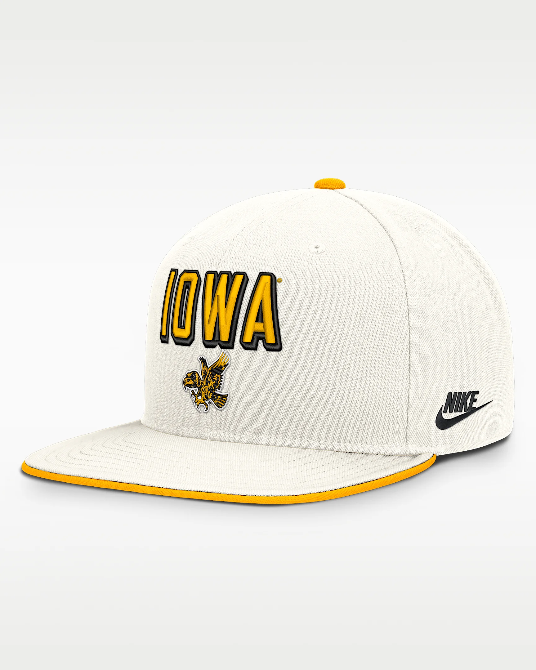 Iowa Legacy Letter & Mascot Pro Men's Nike Dri-FIT College Adjustable Hat - 1