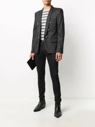 Balmain decorative button blazer outlook