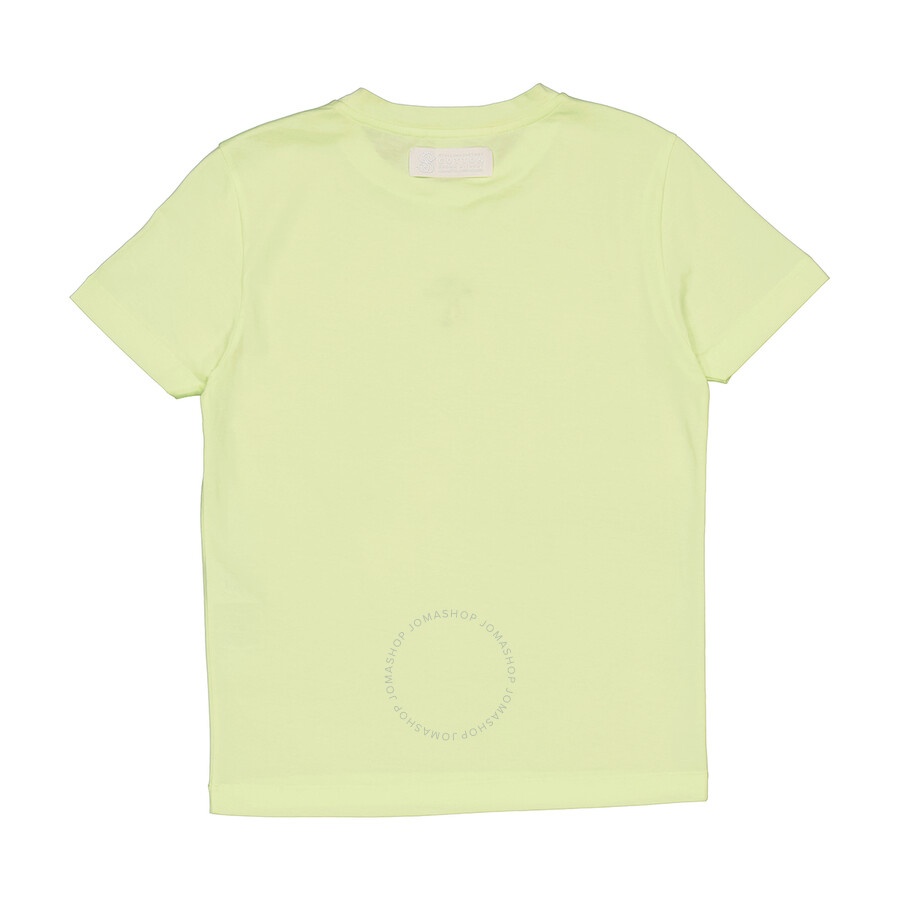 Stella McCartney Ladies Washed Neon Yellow Mushroom Embroidery T-shirt - 7
