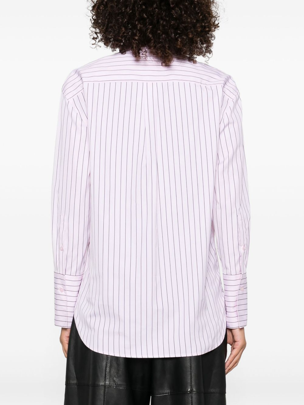 striped pin-detail shirt - 4