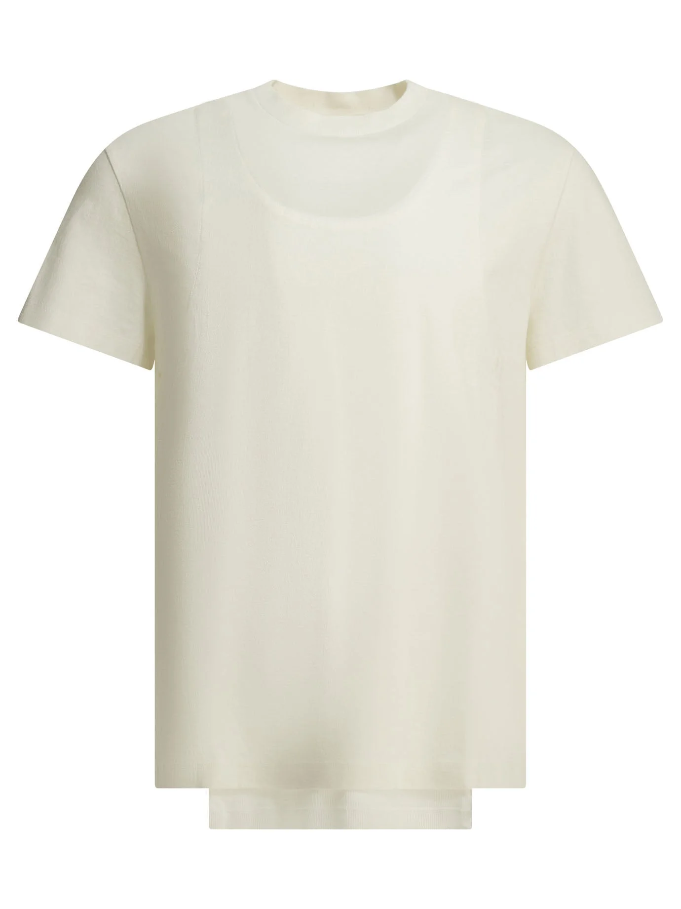 Maison Margiela Double Layer Crew-neck T-shirt White - 1