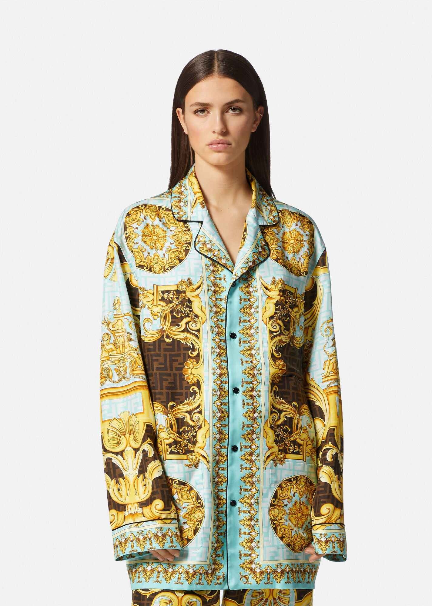 Fendace Gold Baroque Pyjama Top - 3