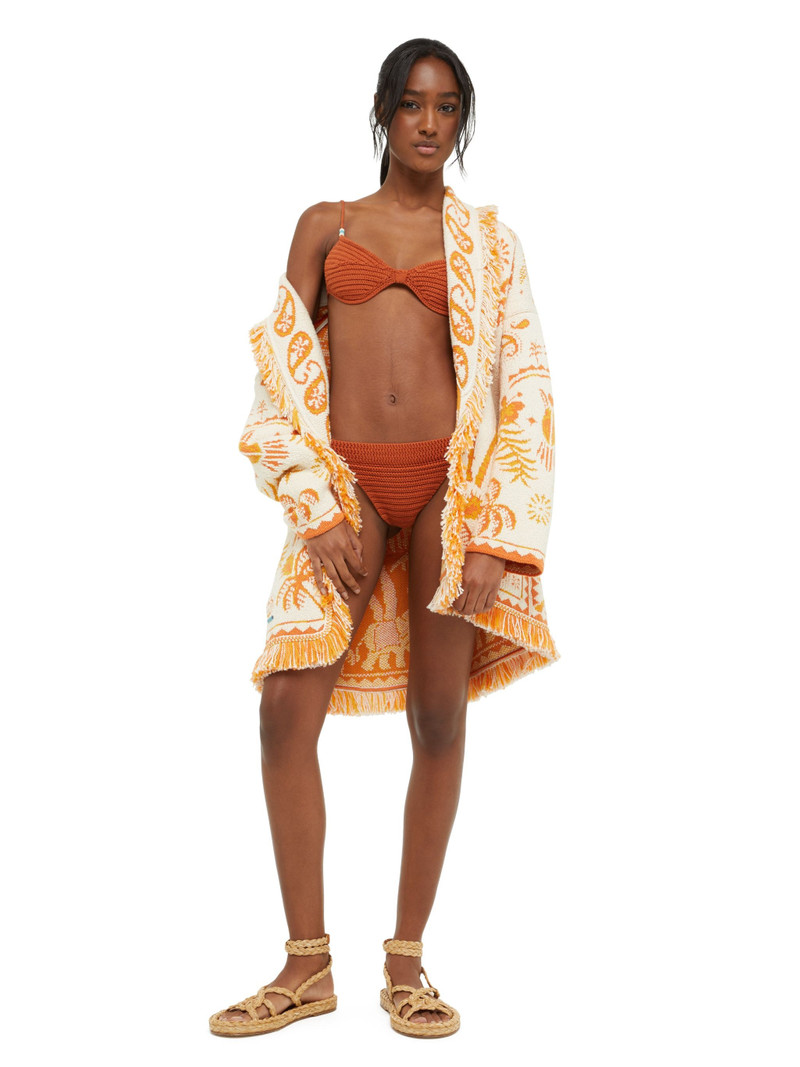 Alanui Lush Nature Foulard Cardigan outlook