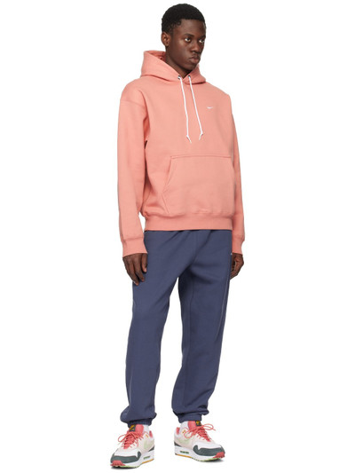 Nike Pink Embroidered Hoodie outlook