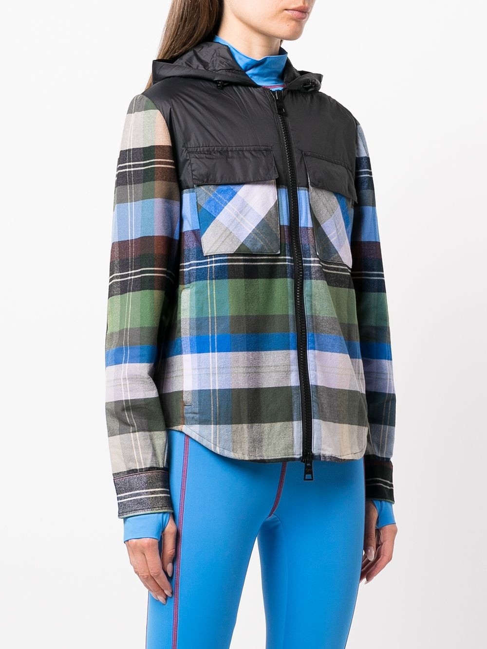 Loge-Peak check-print ski hoodie - 3