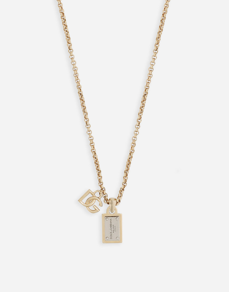 Link necklace with DG logo and tag 3