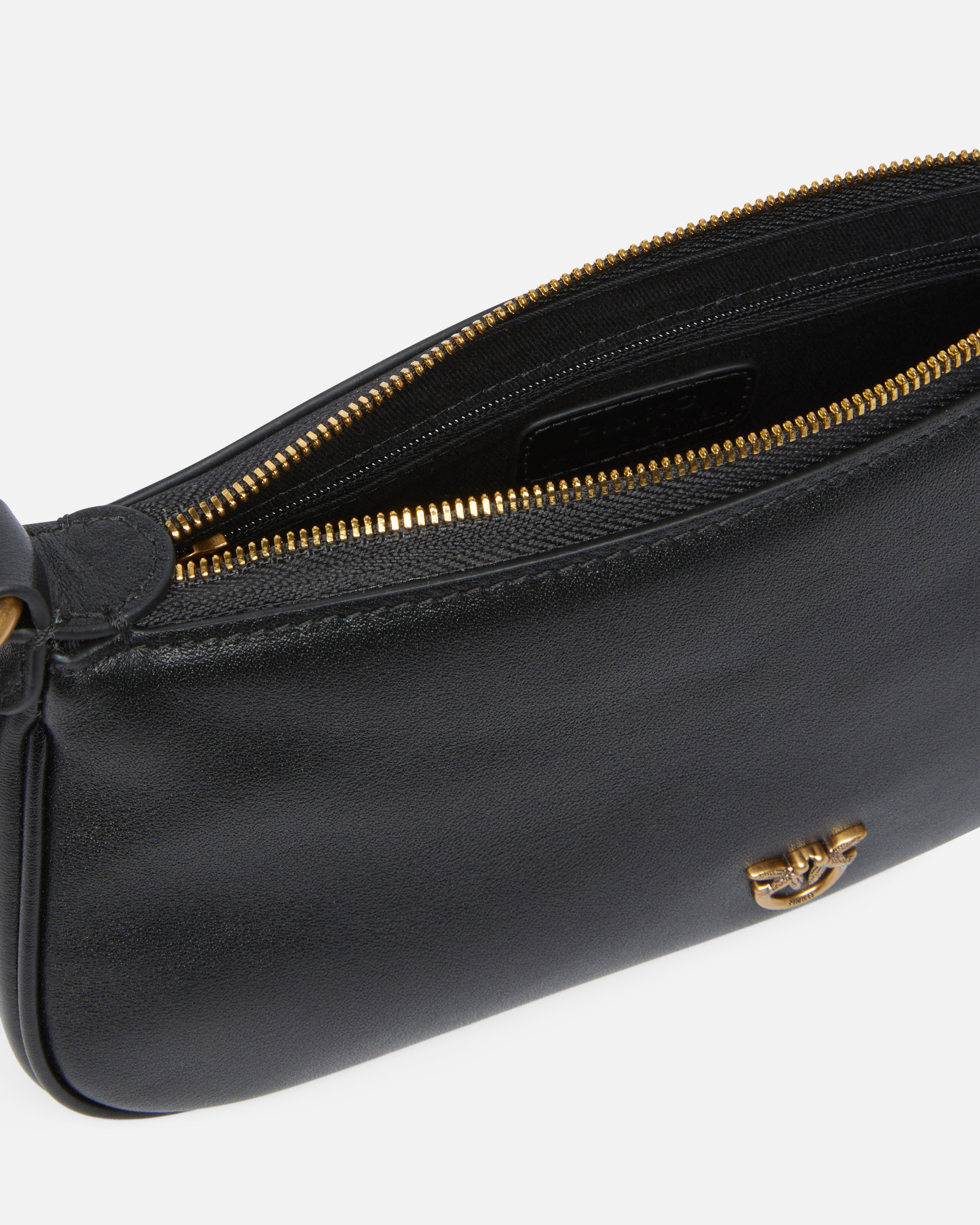 LEATHER MINI HALF MOON BAGUETTE CROSSBODY BAG - 4