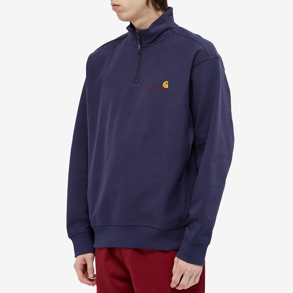 Carhartt WIP Half Zip American Script Sweat - 4