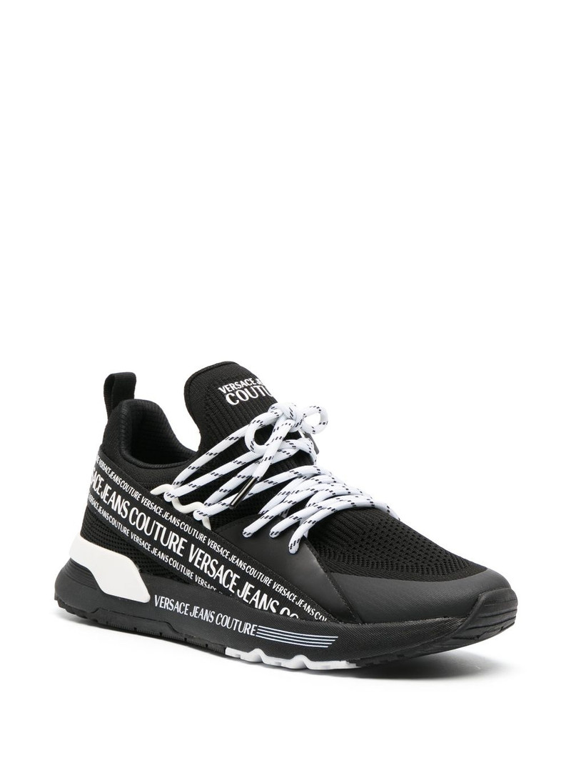 VERSACE JEANS COUTURE logo-print low-top sneakers outlook