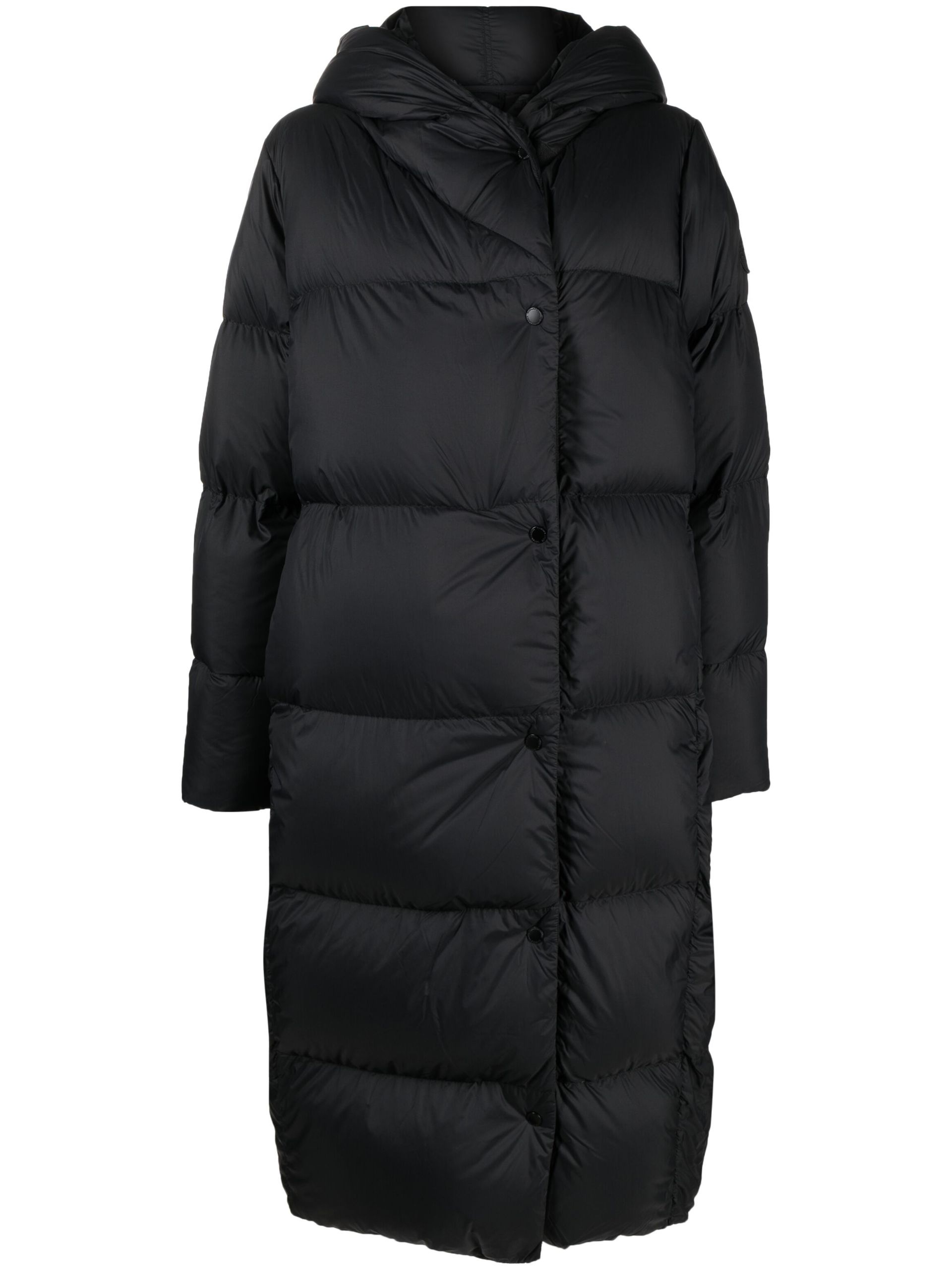 Black Rhoda Down Puffer Coat - 1